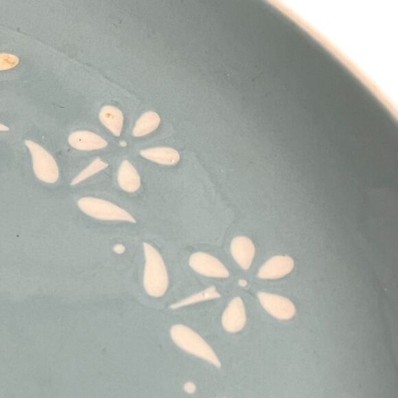 Harkerware Oven Dishwasher Proof Blue Floral 10.5" Round 3 Plates Dinnerware - Picture 6 of 16